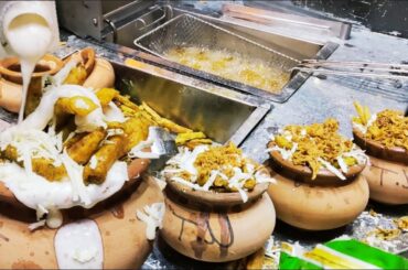 POT FRENCH FRIES | How to Make Crispy Pot French Fries | Cheese French Fries Street Food