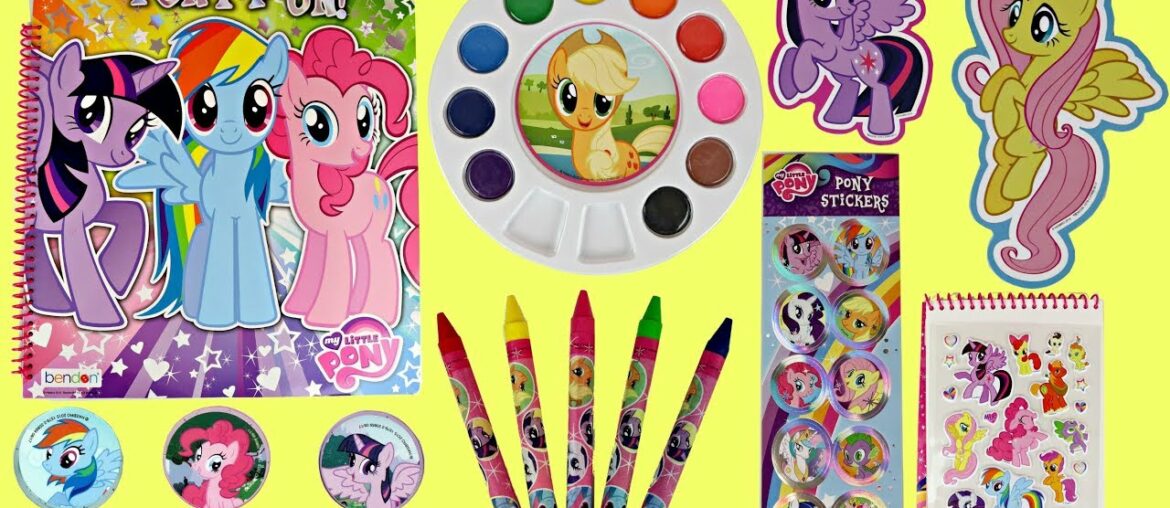 My Little Pony Activity Set with Water Color Paints & Crayons My Little Pony Activity Set with Water Color Paints & Crayons