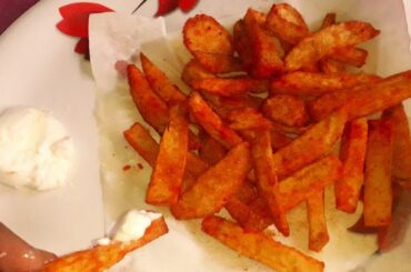 French Fries Recipe | Streetstyle Orange French Fries Recipe | Evening Snack #shorts