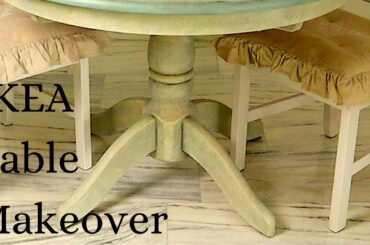 Easy Paint Wash Technique | IKEA Dining Table Makeover