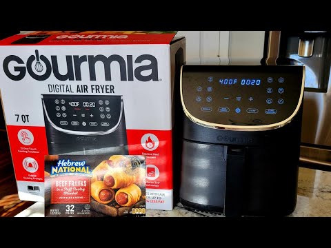 Gourmia 7qt FRY FORCE 360 Digital Air Fryer with 12 in one GAF716 Hebrew National Pigs in a Blanket Gourmia 7qt FRY FORCE 360 Digital Air Fryer with 12 in one GAF716 Hebrew National Pigs in a Blanket