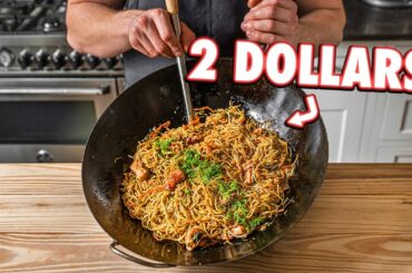 The Cheapest Noodle Dish Ever (Chicken Chow Mein) | But Cheaper