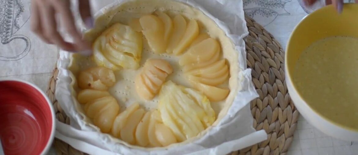 French Pear Custard Tart Recipe
