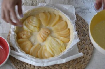 French Pear Custard Tart Recipe