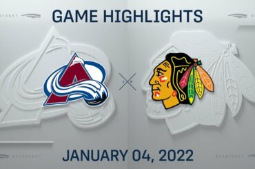 NHL Highlights | Avalanche vs. Blackhawks - Jan. 4, 2022
