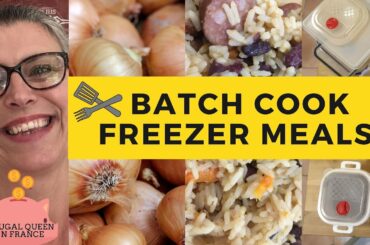 Batch Cook Freezer Meals  Frugal cooking to the extreme #extremefrugality #budgetcooking #instantpot