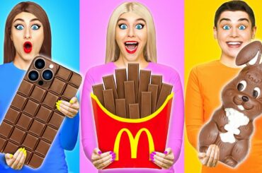 Real Food vs Chocolate Food Challenge #6 by Multi DO Challenge