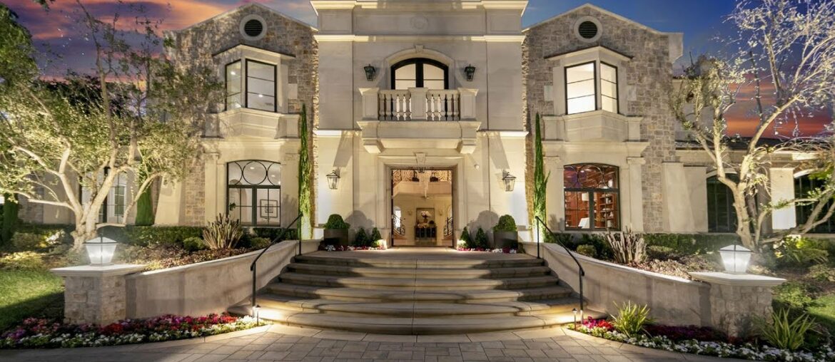 $10,990,000 French Mansion in Arcadia with beautiful landscaping and a circular driveway $10,990,000 French Mansion in Arcadia with beautiful landscaping and a circular driveway