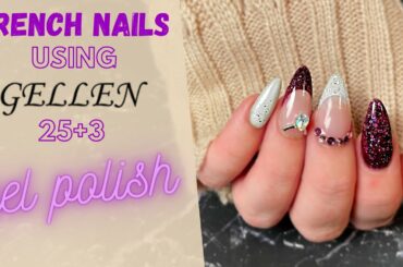 French Nails Using GELLEN 25+3 Color Collection & GIVEAWAY