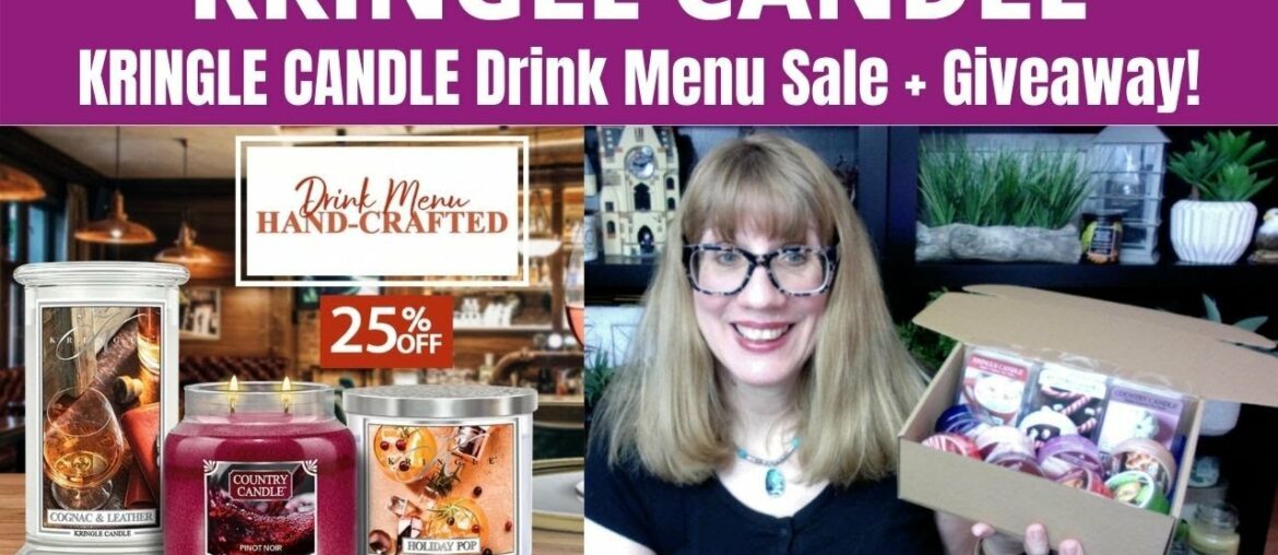 KRINGLE CANDLE Drink Menu Sale + Giveaway!