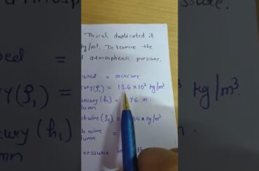 CLASS 11 PHYSICS NCERT EXERCISE CHAPTER 10 MECHANICAL PROPERTIES OF FLUIDS Q. 10.5 ,  10.6