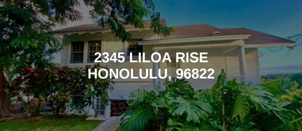 2345 Liloa Rise | Honolulu Real Estate 2345 Liloa Rise | Honolulu Real Estate