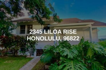 2345 Liloa Rise | Honolulu Real Estate