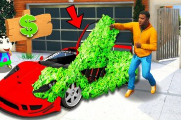 GTA 5 : If Franklin Touch Anything Turns Into MONEY ! (GTA 5 Mods)