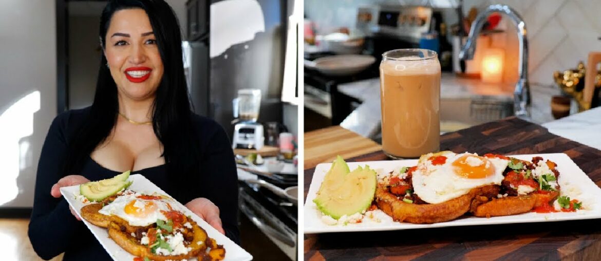 Breakfast Savory FRENCH TOAST RECIPE | Coffee Horchata | Make delicious Egg Toast recipes (3 ways)