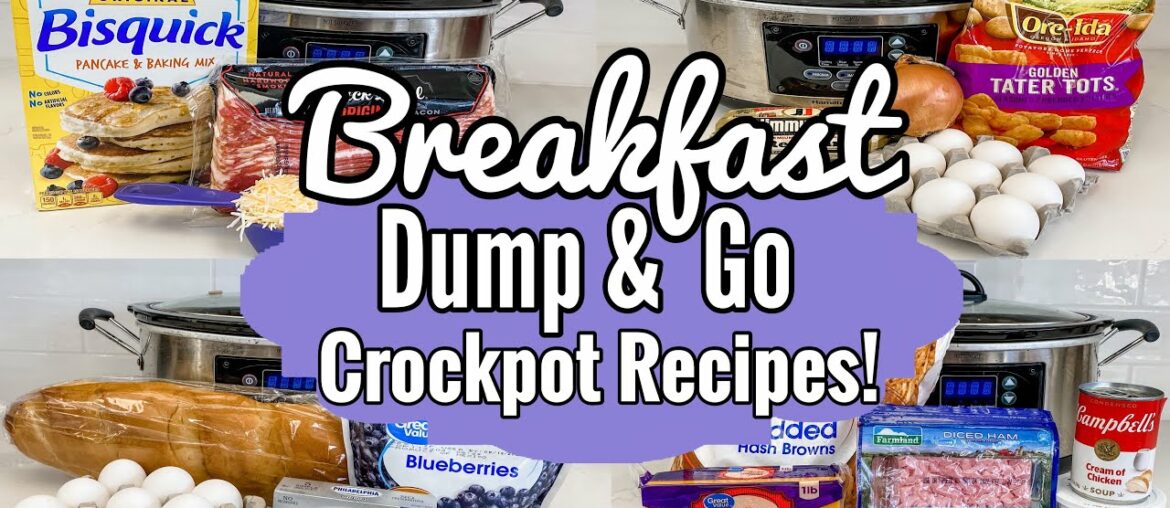 5 DUMP & GO CROCKPOT BREAKFAST IDEAS! | The EASIEST Slow Cooker Breakfast Recipes! | Julia Pacheco 5 DUMP & GO CROCKPOT BREAKFAST IDEAS! | The EASIEST Slow Cooker Breakfast Recipes! | Julia Pacheco