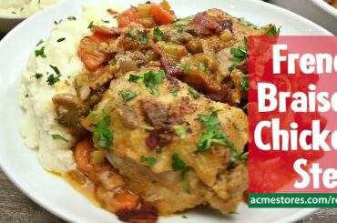 French Braised Chicken Stew Recipe (Coq no Vin)