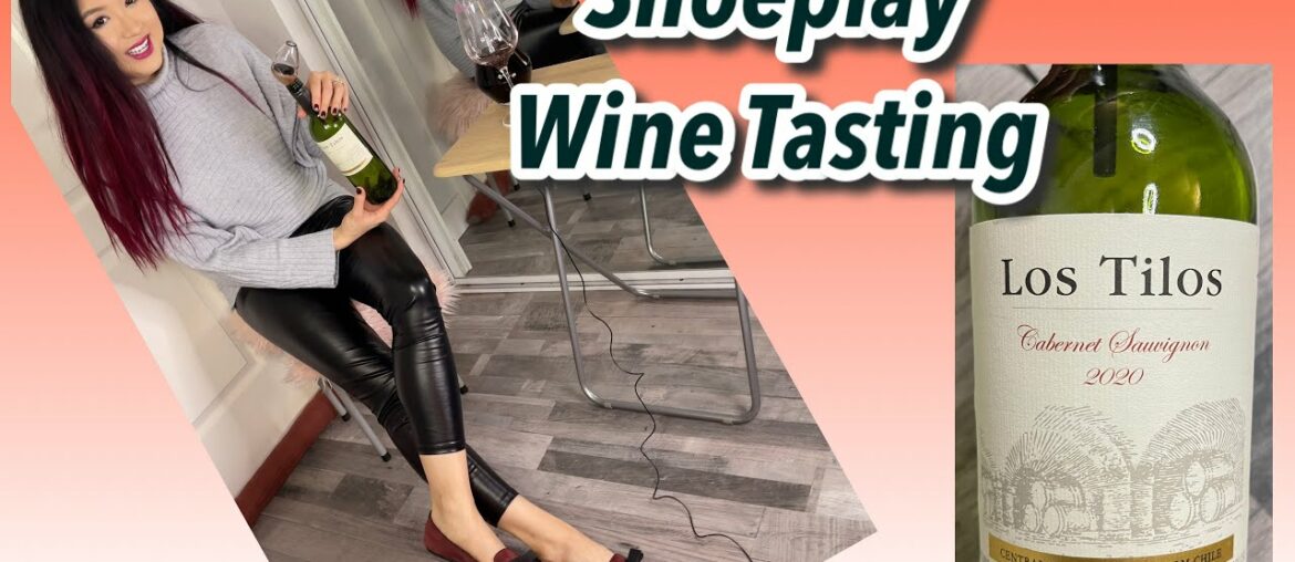 Flats Dangle Shoeplay Wine Tasting, Leather Tights Pants, Legs Feet Model Flats Dangle Shoeplay Wine Tasting, Leather Tights Pants, Legs Feet Model