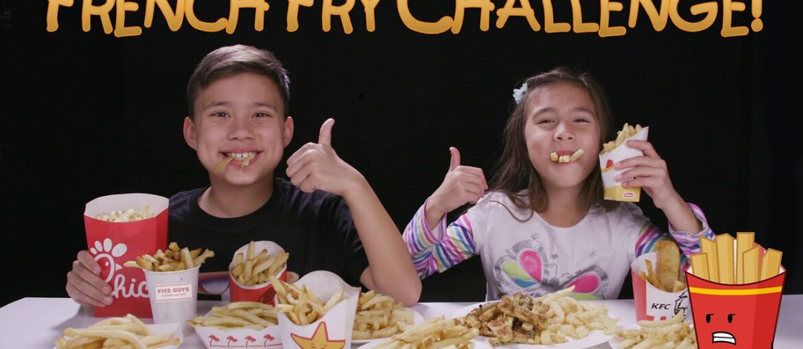 FRENCH FRY CHALLENGE!!! w/ Homemade Zucchini Fries Prank! FRENCH FRY CHALLENGE!!! w/ Homemade Zucchini Fries Prank!