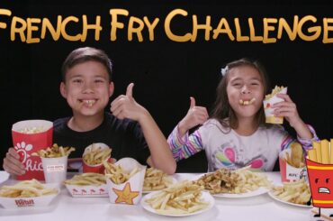 FRENCH FRY CHALLENGE!!! w/ Homemade Zucchini Fries Prank!