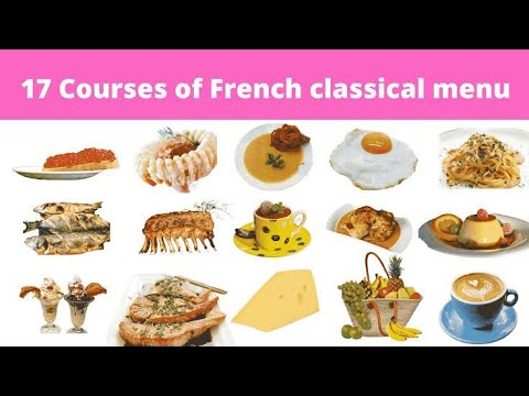17 course of French classical menu 17 course of French classical menu