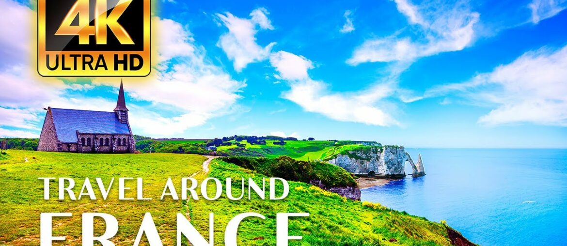 FRANCE 4K - Soft Piano Music & Nature Sounds With Beautiful Scenery | 4K VIDEO ULTRA HD