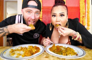 Eating PUNJABI FOOD with @LovelyMimi at INDIAN HOME RESTAURANT in Riverside, California!!