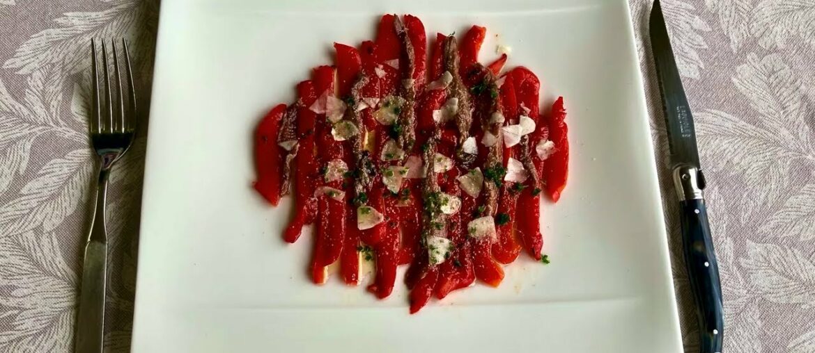 Roasted Bell Peppers with Anchovies – French recipe Roasted Bell Peppers with Anchovies - French recipe