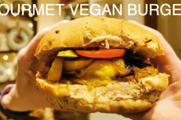 Gourmet Vegan Veggie Burger Better than Meat!