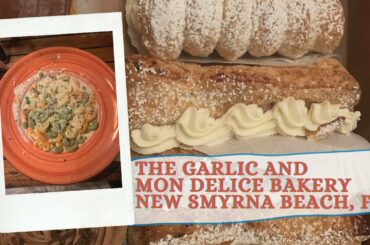 The Garlic and Mon Delice Bakery- Dining Review- New Smyrna Beach, FL- Our Favorite in New Smyrna!