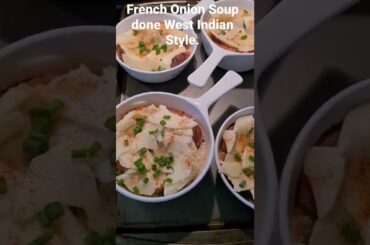 West Indian Style French Onion Soup (w/o Red Wine).  #deliciousness #westindiancooking
