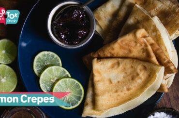 How To Make Lemon Crepes | Easy Lemon Crepes Recipe | Make French Crepes At Home