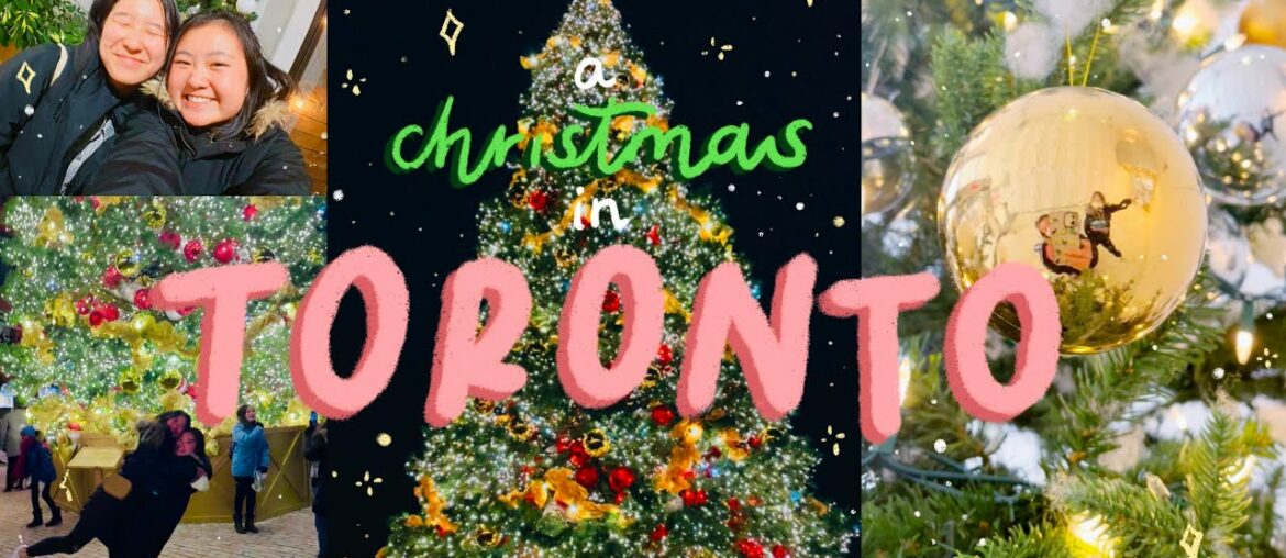 toronto vlog | christmas market, french dining, and bubble tea in toronto