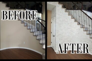 DIY Brick Wallpaper French Country Farmhouse Style