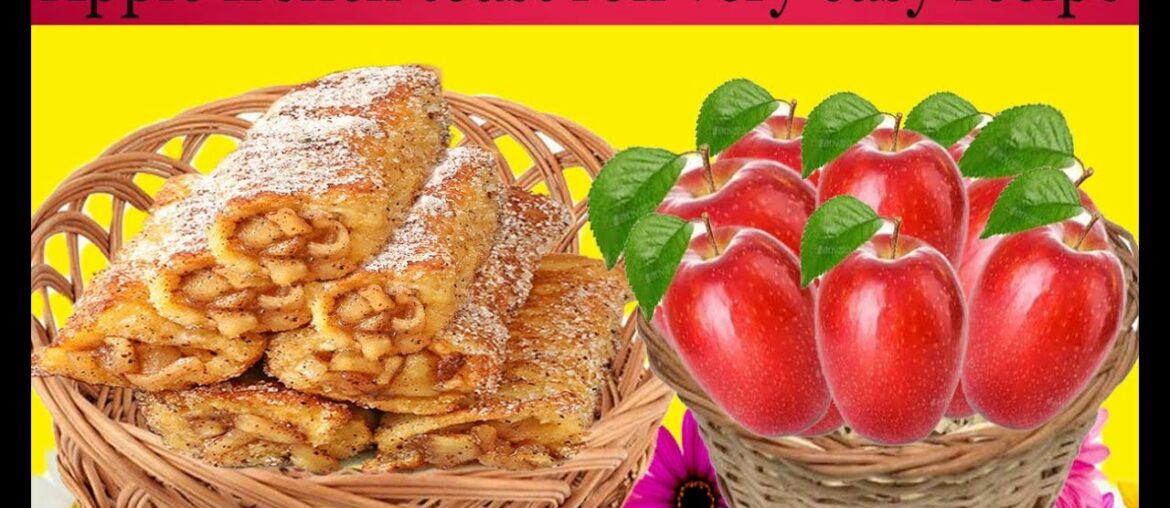 Apple french toast roll very easy recipe | kid recipes | apple french toast how to cooking | recipes
