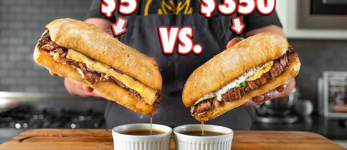 $5 French Dip Vs. $350 French Dip $5 French Dip Vs. $350 French Dip