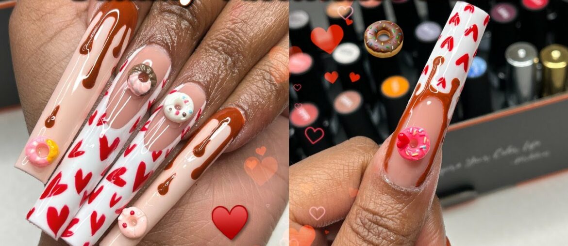 Delicious Heart French Tips | Modelones Gel Polish Set | Valentines Day Nails Delicious Heart French Tips | Modelones Gel Polish Set | Valentines Day Nails