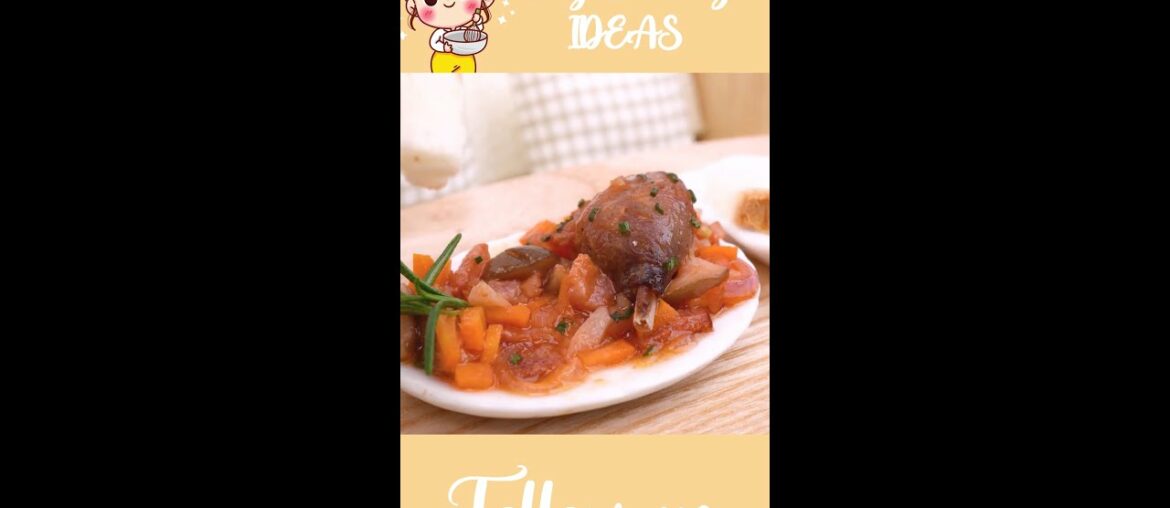 How To Make Miniature French CHICKEN WITH WINE #Shorts #TinyCookingIdeas # Miniature Cooking How To Make Miniature French CHICKEN WITH WINE #Shorts #TinyCookingIdeas # Miniature Cooking