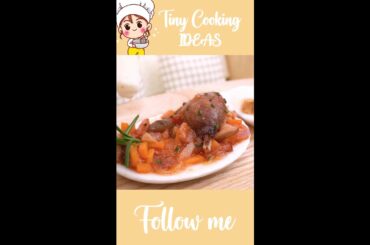 How To Make Miniature French  CHICKEN WITH WINE #Shorts #TinyCookingIdeas # Miniature Cooking