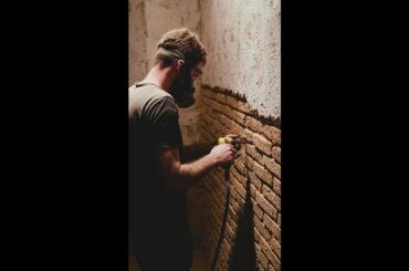 repairing the pantry walls, start to finish #shorts