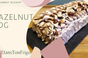 how to make: A chocolate-hazelnut log all on an ultra gourmet and effective hazelnut biscuit.