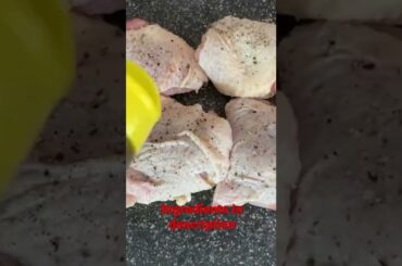 Smothered French Onion Chicken Thighs Recipe #shorts #thighs #recipe