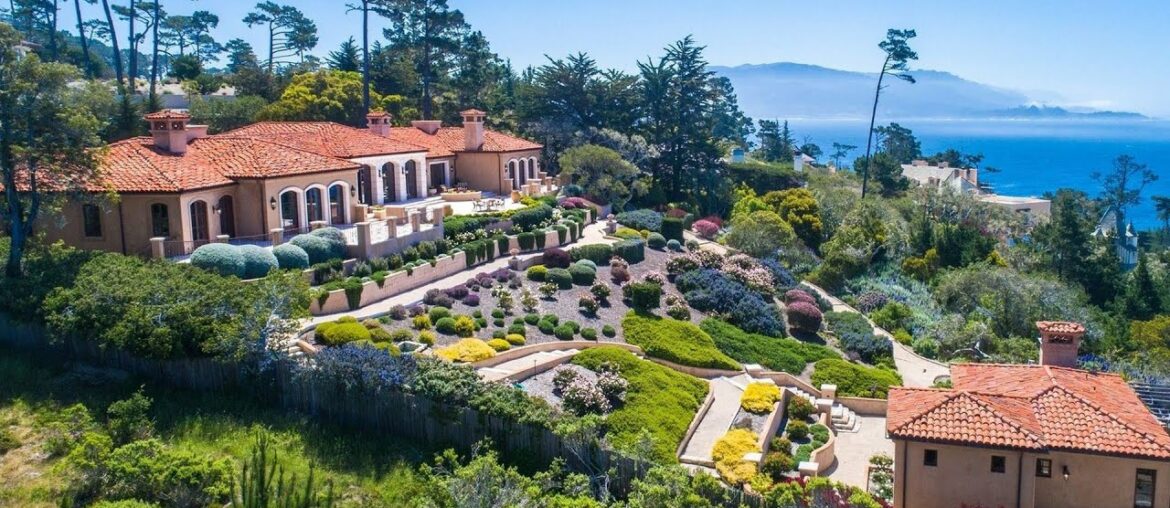 $22,950,000! Extraordinary Mediterranean Villa in Pebble Beach with the best ocean views