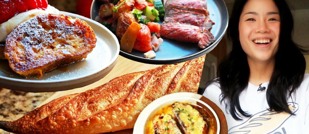 Making 6 Dishes With 1 Baguette Making 6 Dishes With 1 Baguette