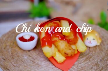 How to Make Chicken and French Fries | Easy Chicken Recipe | Miniature Food