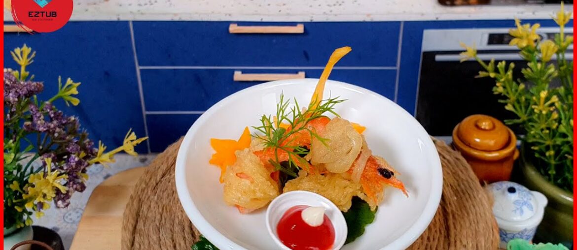 Make shrimp rolls with french fries | The recipe completely new cook shrimp and potatoes | mini food Make shrimp rolls with french fries | The recipe completely new cook shrimp and potatoes | mini food