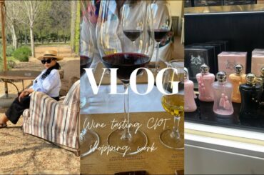 VLOG: Wine tasting in Franschoek CPT//Shopping// Work vlog