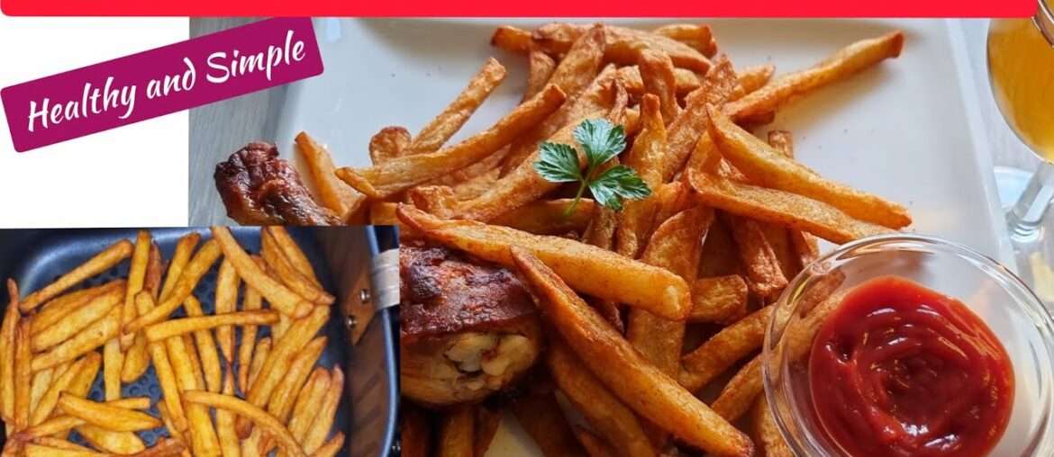 AIR FRYER SEASONED POTATO FRENCH FRIES RECIPE //Best Homemade Fries From Scratch with Fresh Potatoes