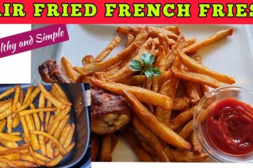 AIR FRYER SEASONED POTATO FRENCH FRIES RECIPE //Best Homemade Fries From Scratch with Fresh Potatoes