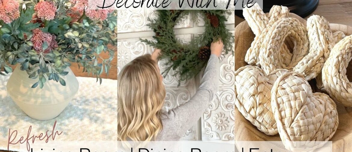 *2022* LIVING ROOM | DINING ROOM | ENTRYWAY REFRESH! NEUTRAL WINTER | VALENTINE'S DAY DECOR *2022* LIVING ROOM | DINING ROOM | ENTRYWAY REFRESH! NEUTRAL WINTER | VALENTINE'S DAY DECOR